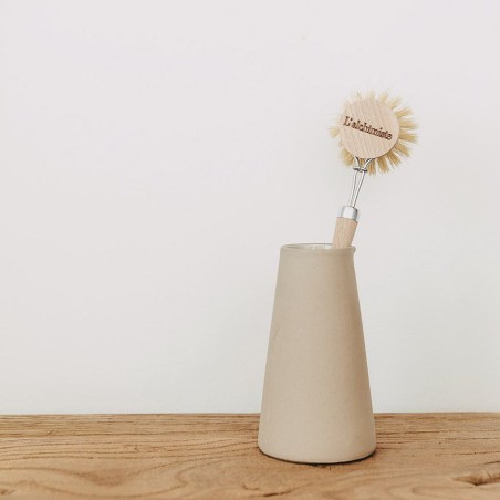 L'Alchimiste - Brosse vaisselle en hêtre et fibres végétales