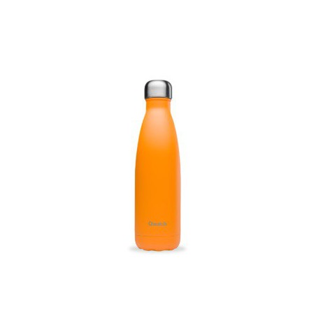 Gourde isotherme Orange 12h chaud, 24h froid - Qwetch
