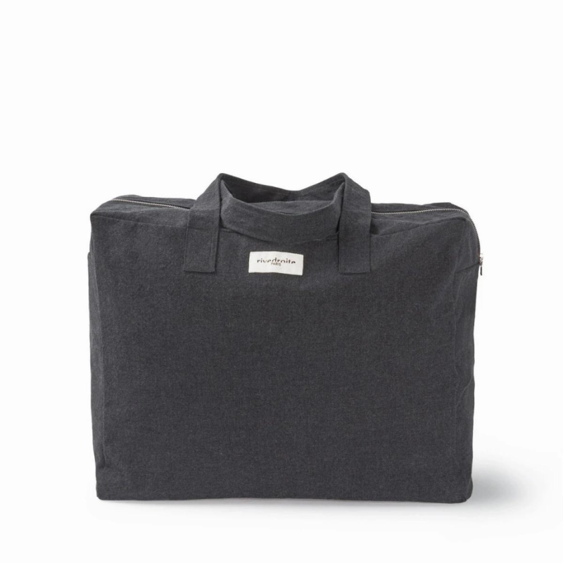 Elzévir – Grand sac week-end 48h en coton recyclé – Rive Droite