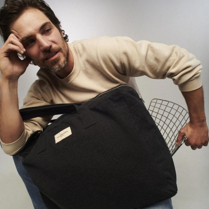 Elzévir – Grand sac week-end 48h en coton recyclé – Rive Droite