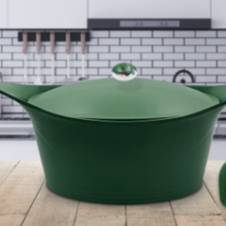 Cookut - Cocotte 28 cm Ultra Légère Vert Fougère