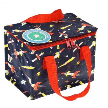 Space Age Rocket Lunch Bag