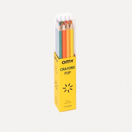 Omy - 16 crayons de couleur POP