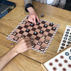 Jeu Dames & Échecs – Cookut | 2‑en‑1, pions personnalisables 