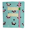 Vlop protège cahier en tissu pandas