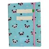 Vlop protège cahier en tissu pandas