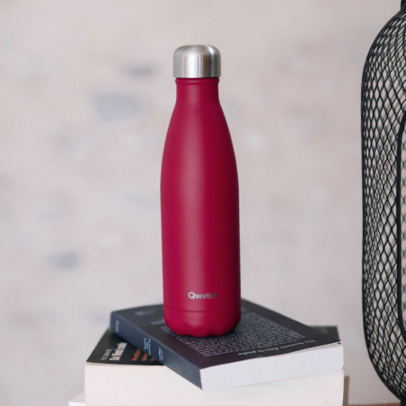 Gourde isotherme framboise mat 750 ml - Qwetch