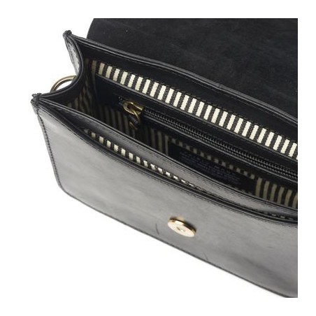 O My Bag - Audrey Mini Noir - Sac en cuir à bandoulière - 2 sangles