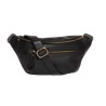 O My Bag - Drew Soft Grain Noir - Sac banane en cuir