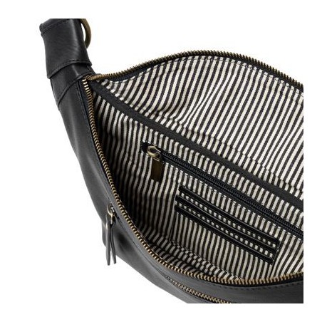 O My Bag - Drew Soft Grain Noir - Sac banane en cuir