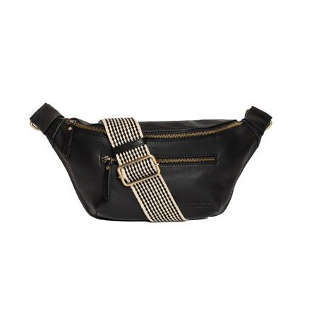 O My Bag - Drew Soft Grain Noir - Sac banane en cuir