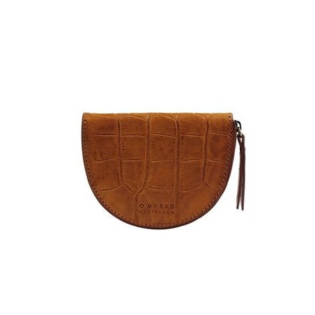 O My Bag - Laura Croco Cognac - Porte-monnaie en cuir