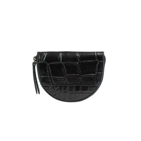 O My Bag - Laura Croco Noir - Porte-monnaie en cuir