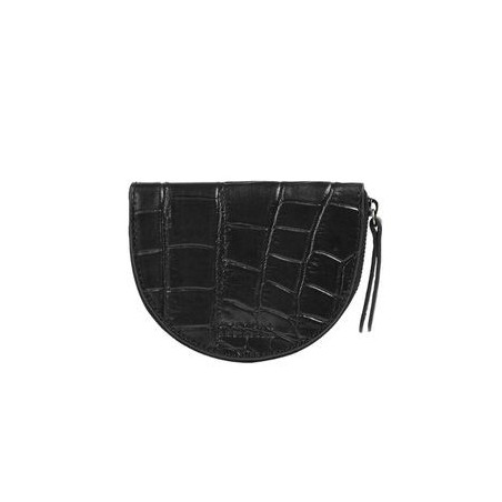 O My Bag - Laura Croco Noir - Porte-monnaie en cuir