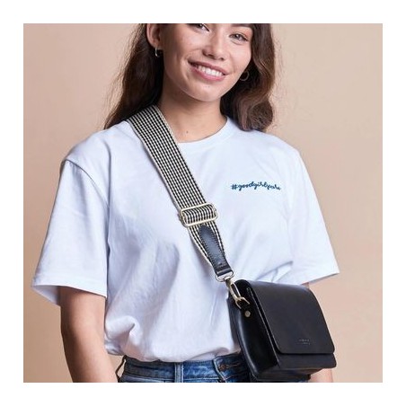 Sangle réglable O My Bag – Coton recyclé & laiton antique