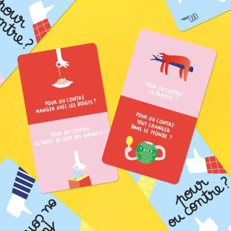 Jeu Pour ou contre? - Minus Editions