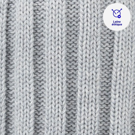 Cabaïa - Bonnet + 3 pompons - Kir Royal Light Grey