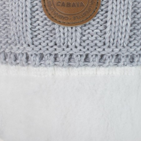 Cabaïa - Bonnet + 3 pompons - Kir Royal Light Grey