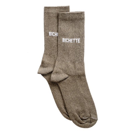 Chaussettes pailletées façon sport – Félicie Aussi | Taille 36–40 | Fabriquées en France