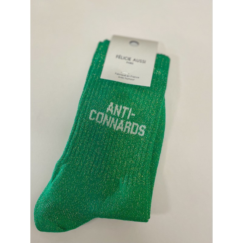 Chaussettes pailletées façon sport – Félicie Aussi | Taille 36–40 | Fabriquées en France