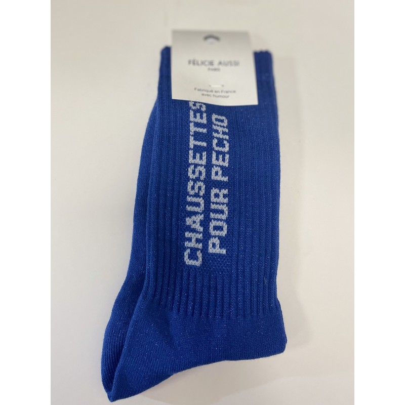 Chaussettes pailletées façon sport – Félicie Aussi | Taille 36–40 | Fabriquées en France