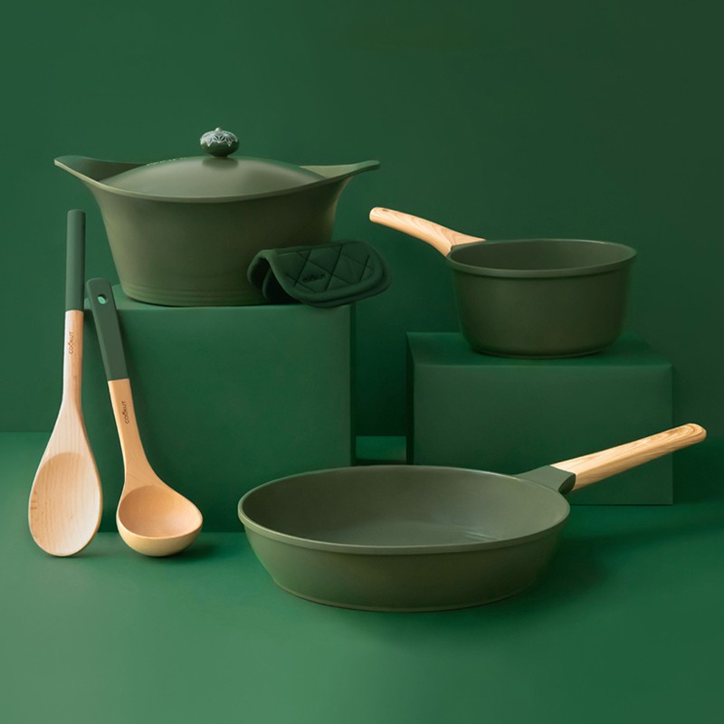 L’Incroyable Cocotte 28 cm Cookut – vert fougére | 7 L, légère & sans PFAS