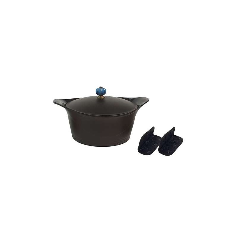 L’Incroyable Cocotte 28 cm Cookut – noir graphite | 7 L, légère & sans PFAS 