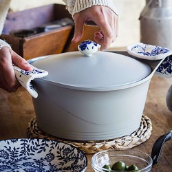 L’Incroyable Cocotte 28 cm Cookut – gris perle | 7 L, légère & sans PFAS 