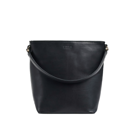*O My Bag - Bobbi Bucket Bag Maxi Black Classic Leather - 2 sangles