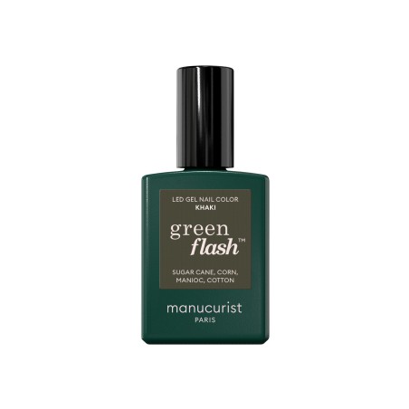 Manucurist - Vernis à ongles semi-permanent GREEN Flash - Khaki