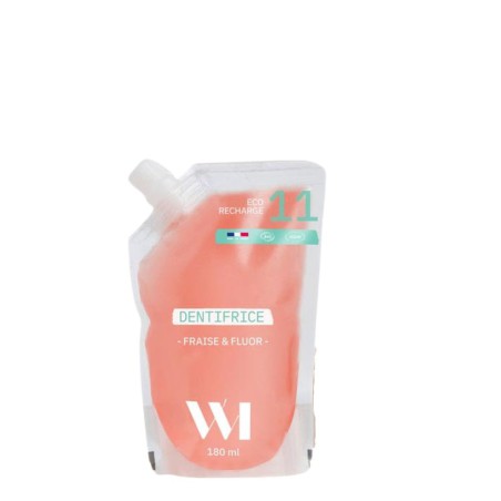 WhatMatters - Eco-recharge Dentifrice Fraise et fluor 180 ml