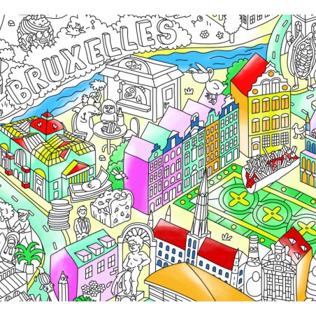 Omy - Poster géant Brussels