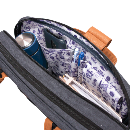 Sac Messenger Cabaïa - Étanche, Rembourré & Pratique - Compatible Ordinateur