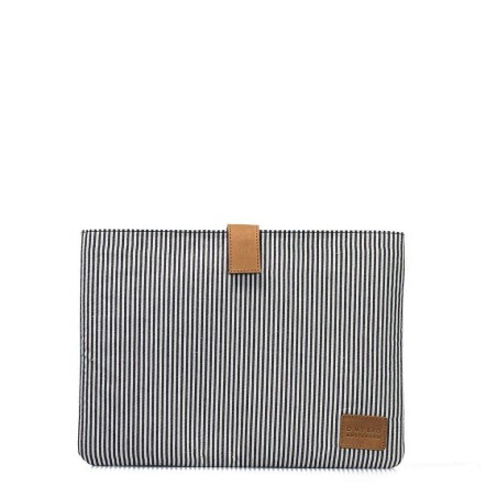 O my bag - Pochette ordinateur 13" - coton/cuir camel