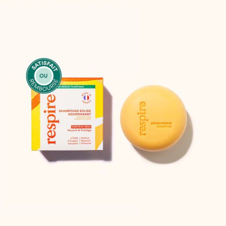 Respire shampoing solide nourrissant pour cheveux secs