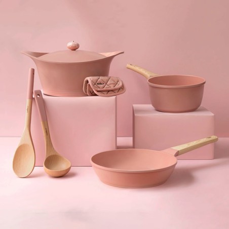 L’Incroyable Casserole 20 cm Cookut – Rose Guimauve | Anti‑adhérente, tous feux