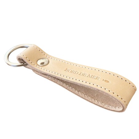 Marcel & Lily - Porte-clés en cuir naturel - Bord de mer