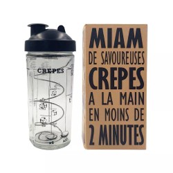 Shaker à crêpes Miam Cookut – Recettes imprimées & zéro grumeaux
