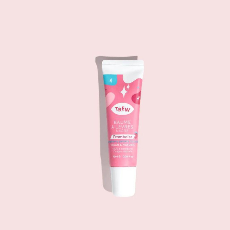 Baume Teinté Framboise Nacré Trew – Soin hydratant, repulpant et coloré 100% naturel 