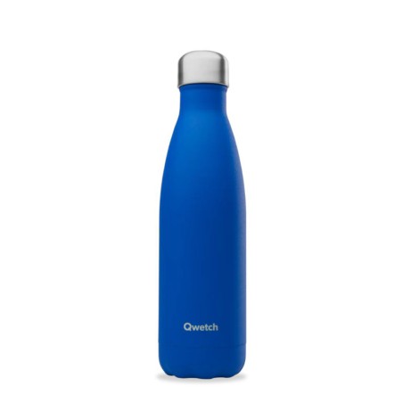 Gourde isotherme Bleu Majorelle 500 ml - 12h chaud / 24h froid - Qwetch