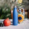 Gourde isotherme Bleu Majorelle 500 ml - 12h chaud / 24h froid - Qwetch