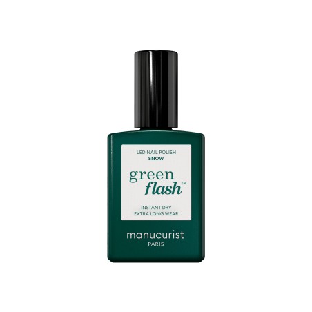 Vernis Semi-Permanent GREEN Flash Snow - 12 Free Manucurist