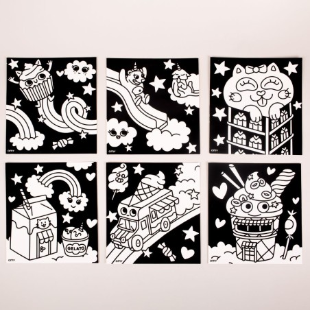 Omy - Coloriage velours - Kawaii