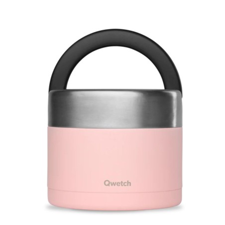 Boîte repas isotherme Pastel rose 850 ml avec poignée - Qwetch
