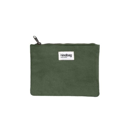Petite pochette zippée en coton bio GOTS – Idéale pour accessoires