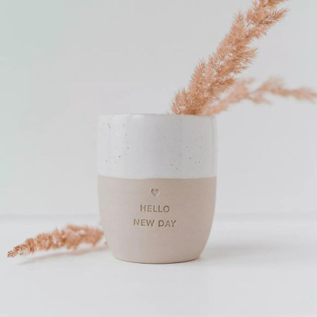 Mug Hello New Day - Eulenschnitt