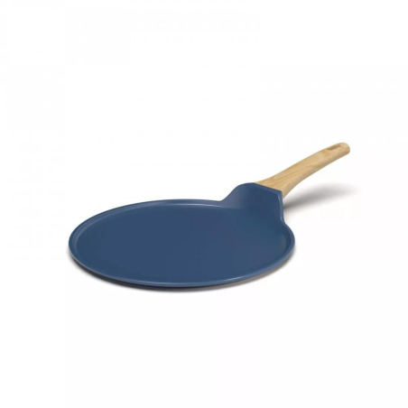 Cookut Poêle Plancha 28 cm Bleu Myrtille - Idéale pour Crêpes et Viande