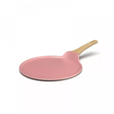 Poêle Plancha 28 cm Cookut - Rose Guimauve, pour crêpes et grillades