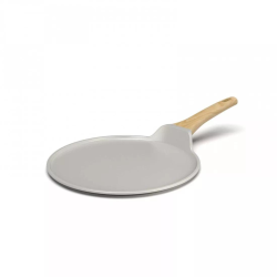 L’Incroyable Poêle Plancha/Crêpiére 28 cm Cookut – Gris perle | Polyvalente & anti‑adhérente