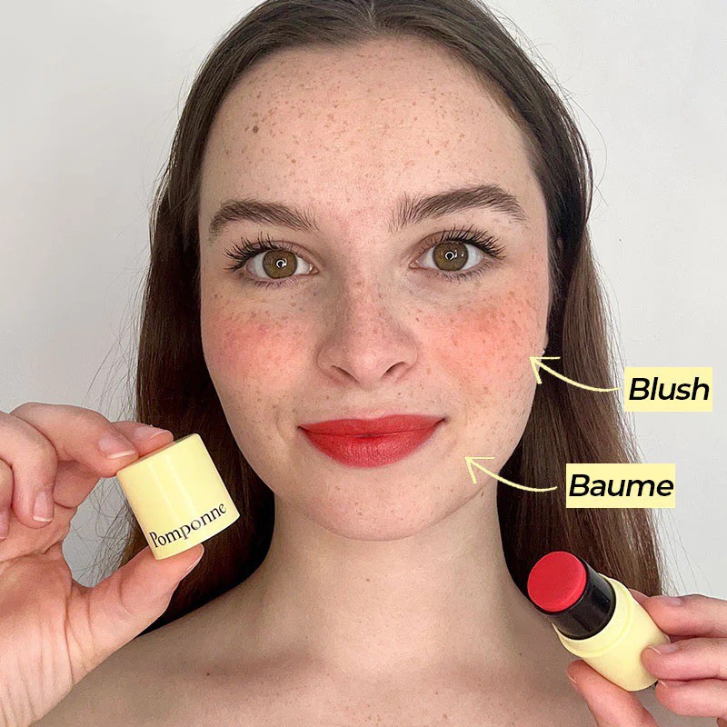 Baume & Blush L\'Orangé Pomponne – Stick 2-en-1 Naturel & Nomade